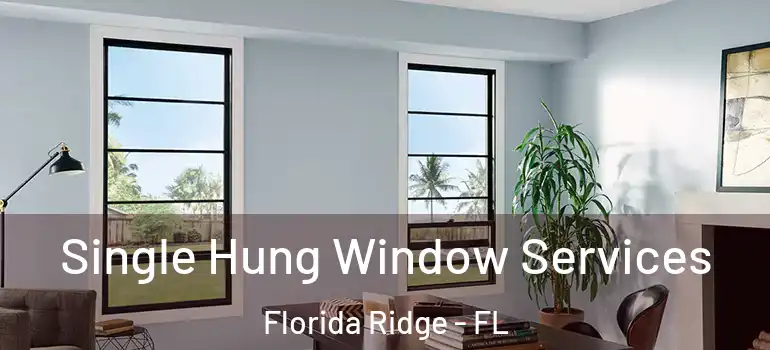  Single Hung Window Services Florida Ridge - FL