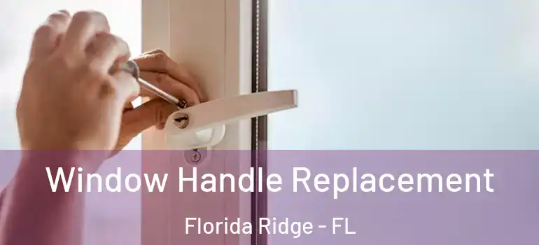 Window Handle Replacement Florida Ridge - FL
